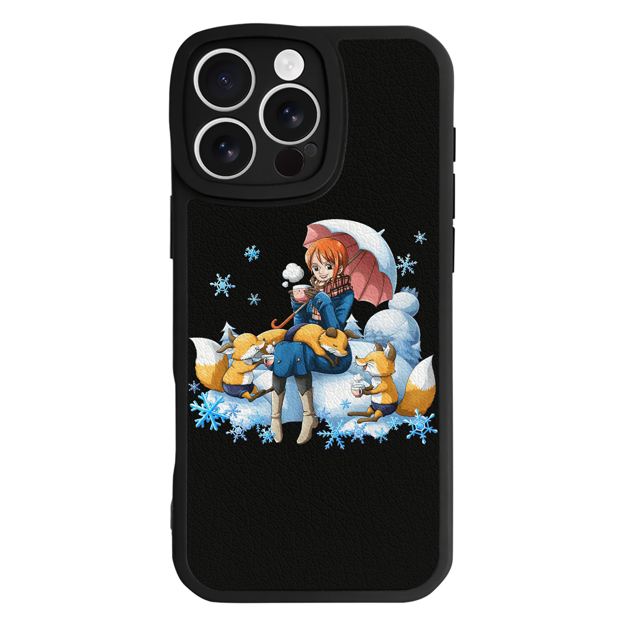 （画像用） ワンピース ナミ ONE PIECE Nami 【iPhone 16シリーズ対応】シリコンスマホケース（レザー調） 材質：シリコン